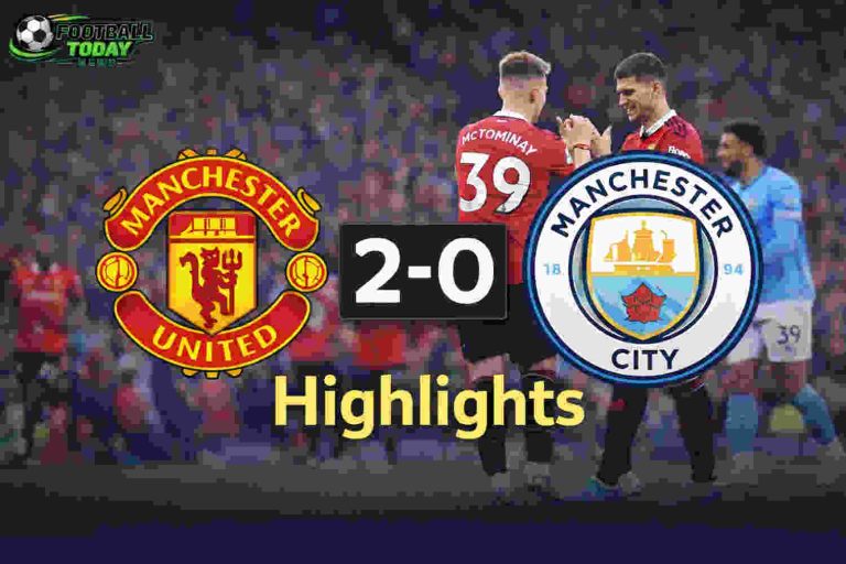 Manchester United vs Manchester City 2-0 Highlights 2026