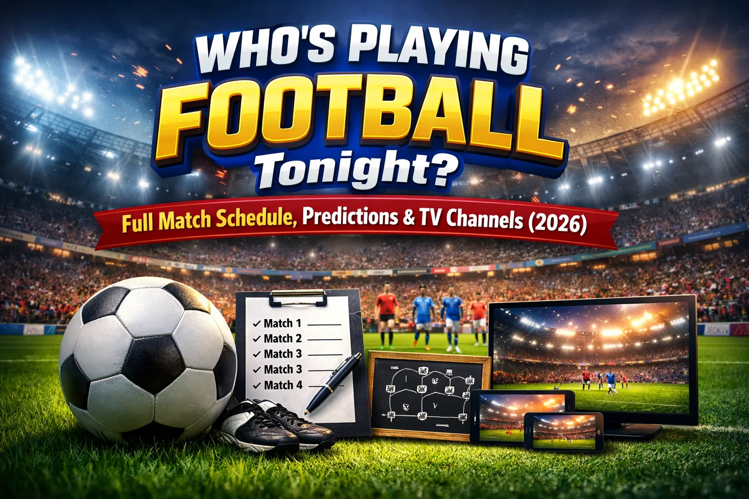 Who’s Playing Football Tonight? Full Match Schedule, Predictions & TV Channels (2026)